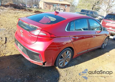 2019 Hyundai Ioniq Hybrid Limited z USA, uszkodzony, nr VIN KMHC85LC7KU121592